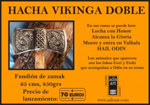 HACHA VIKINGA DOBLE
